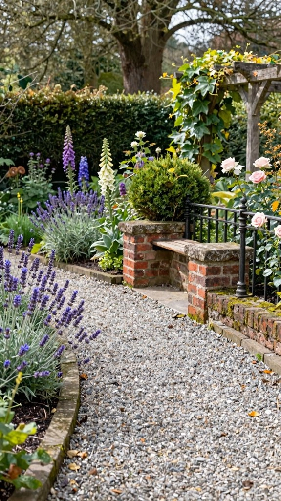 easy curved pea gravel path