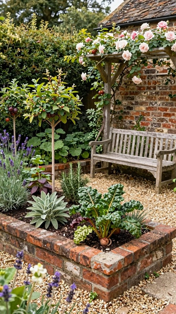 edible fence strip garden