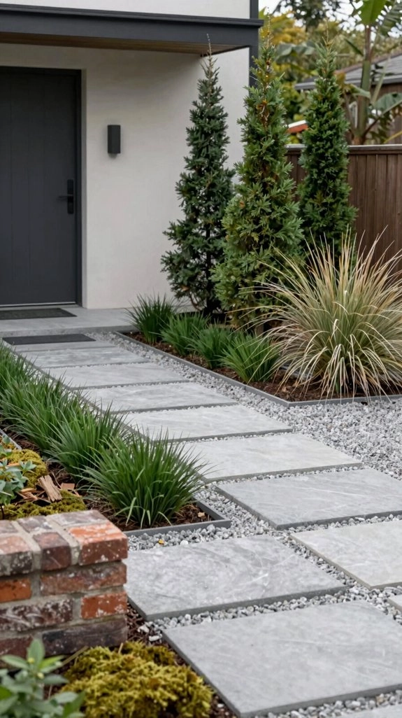 evergreen neighborly entry plants