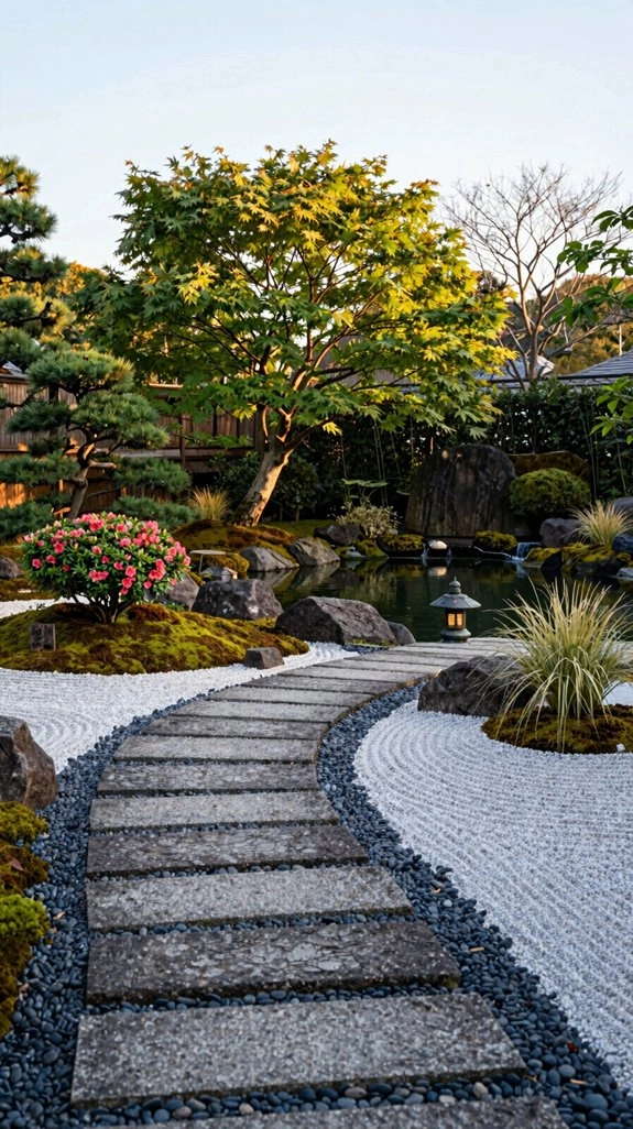 evergreen quiet meditation garden