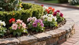 finished flower bed edging ideas