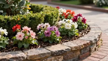 finished flower bed edging ideas