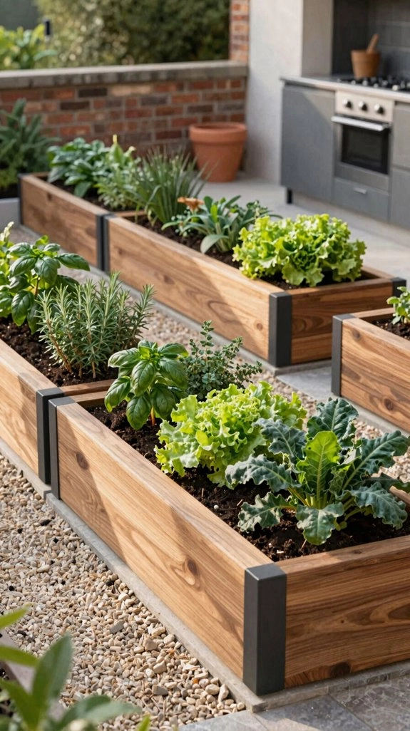 four foot well drained raised beds