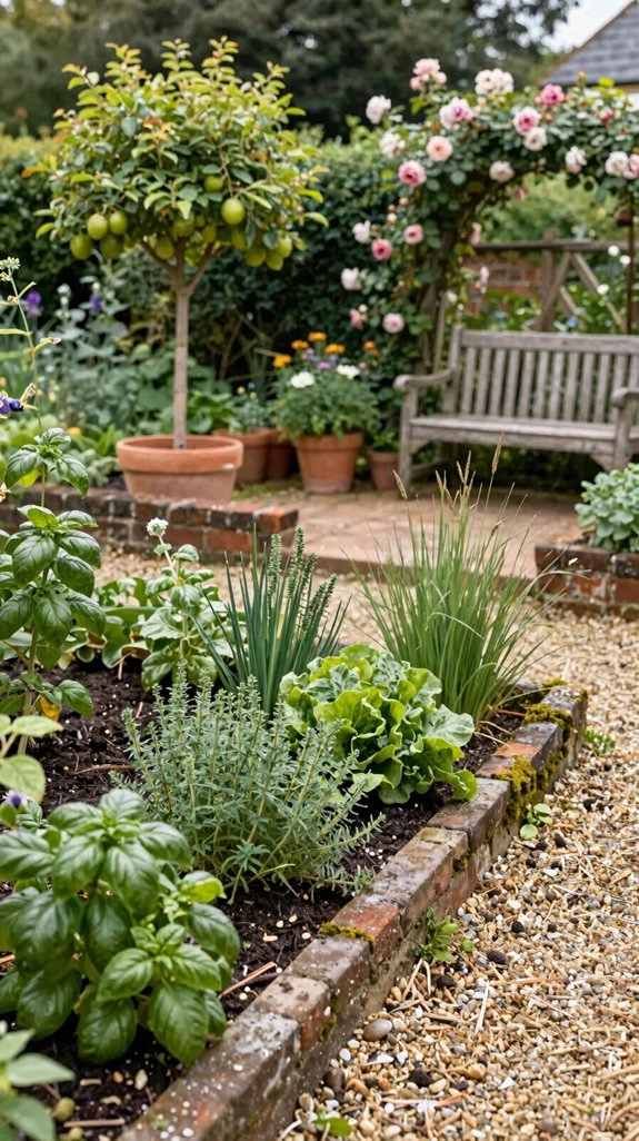 fresh salad garden near kitchen