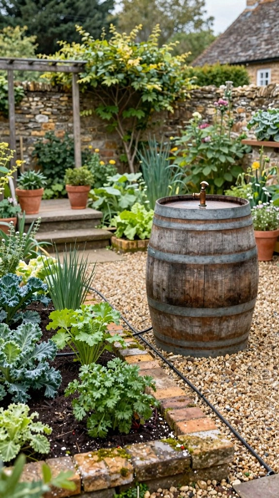 gravity fed drip rainwater