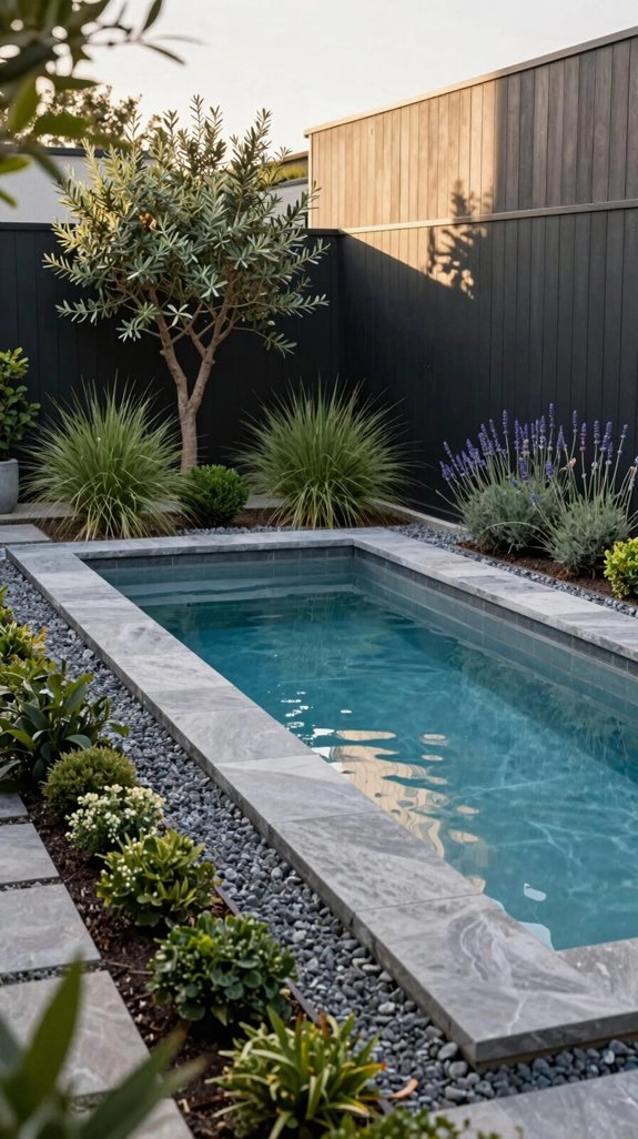 indoor outdoor narrow lap pool