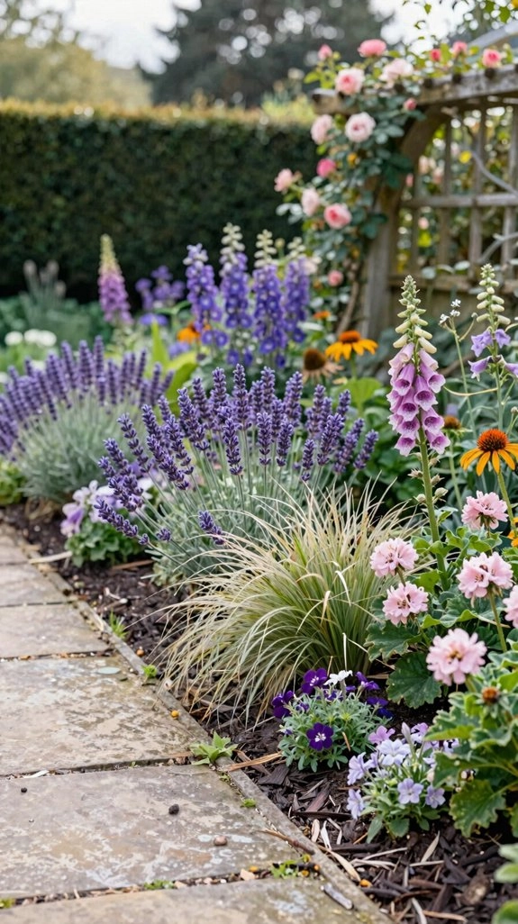 layer perennials fill with annuals