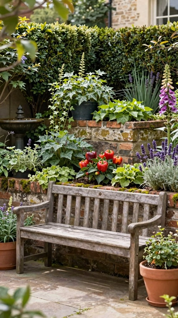layered containers for a lush look