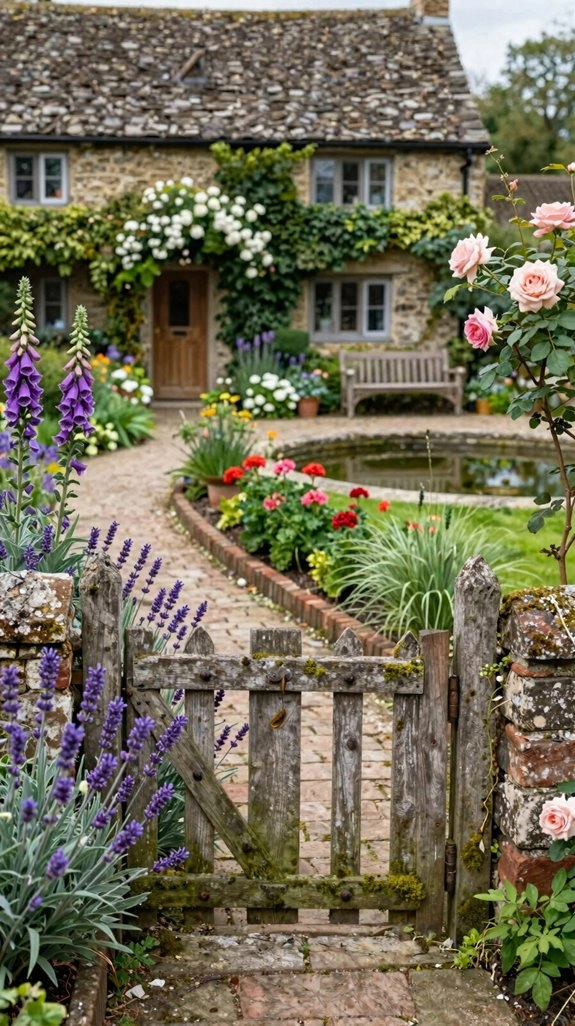 layered cottage garden planting