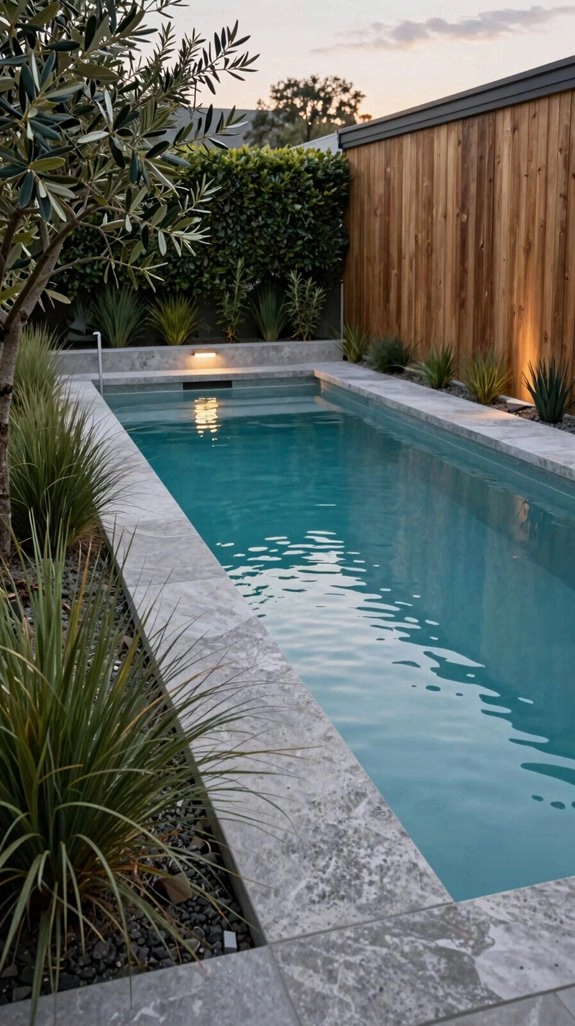 layered led pool escape lighting