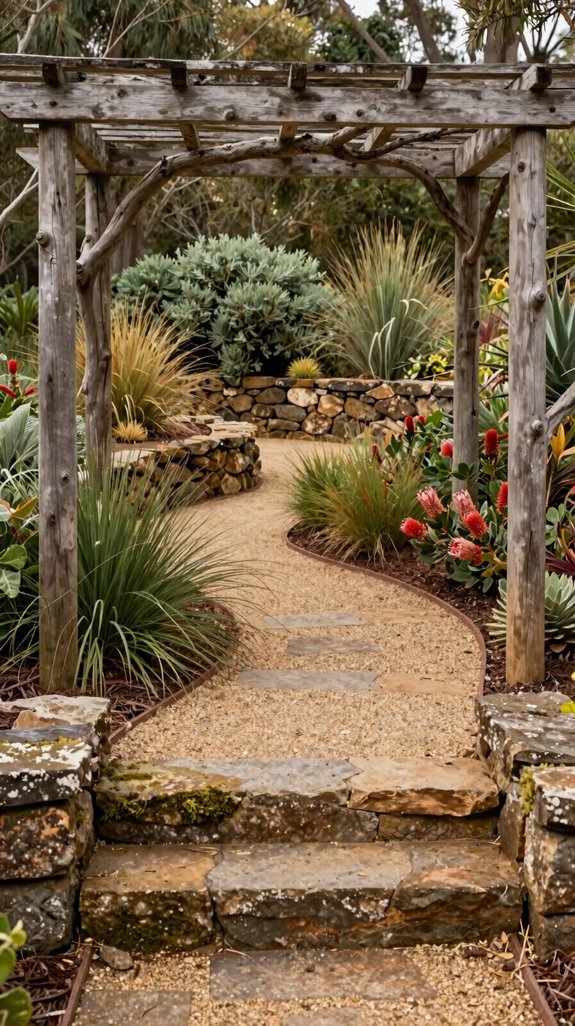 layered native bush garden design