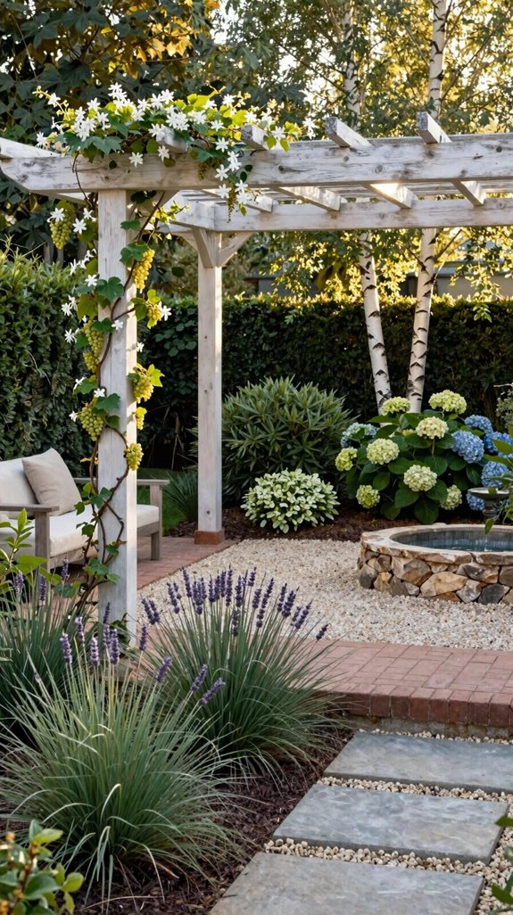leafy pergola vine canopy