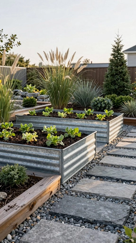 long lasting modern galvanized beds