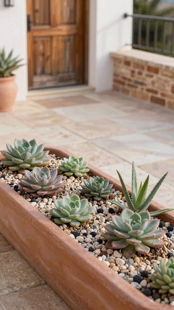 low fuss patio succulents for balconies