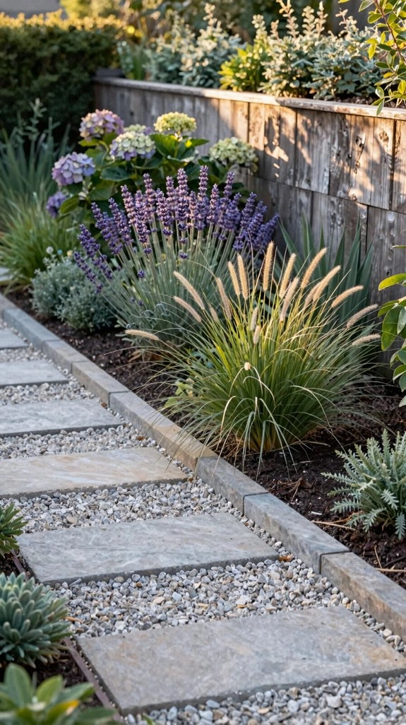 low maintenance living border plants