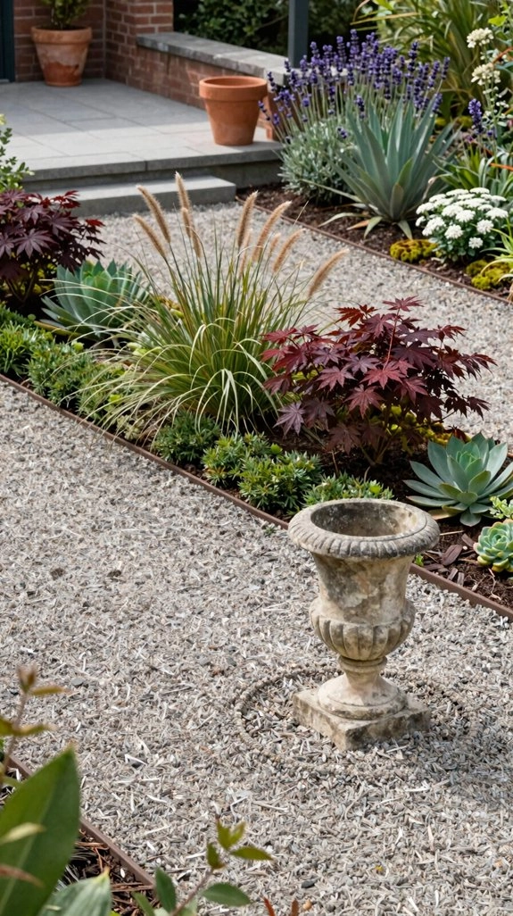 mediterranean drought ready gravel planting