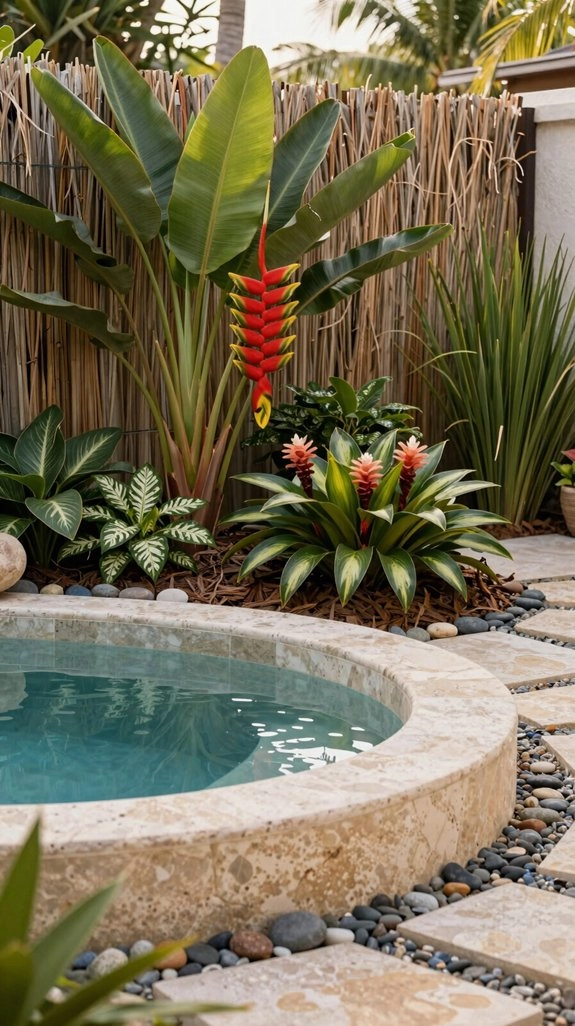 mini island pool getaway