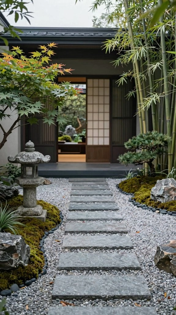 minimal slip resistant stone steps