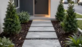 modern front yard curb appeal