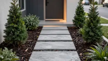 modern front yard curb appeal