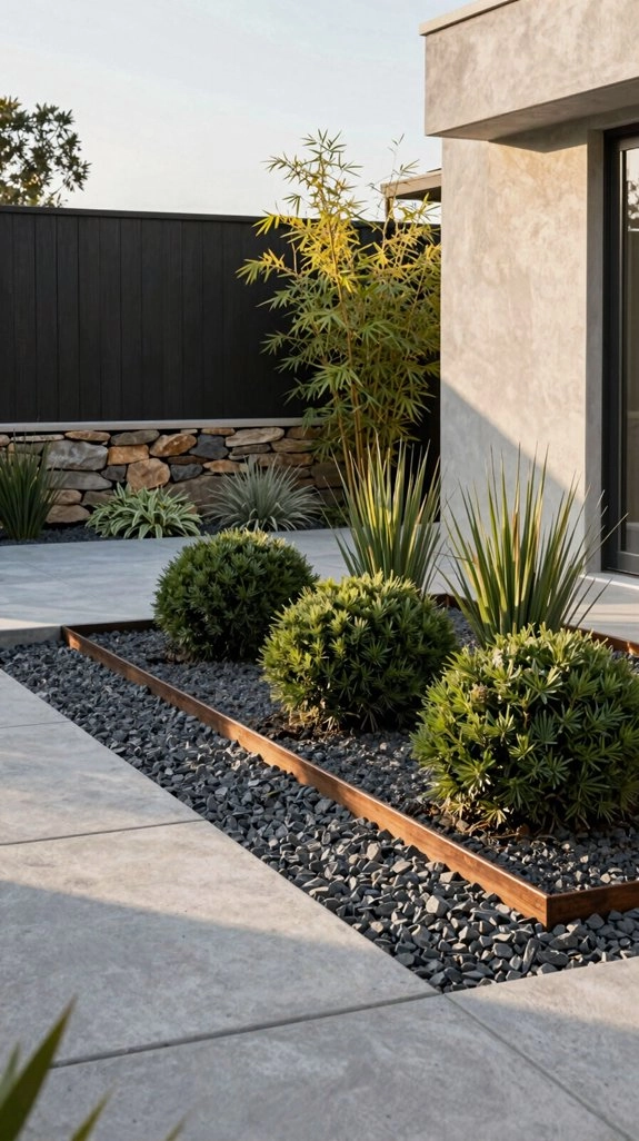 modern home tailored landscaping