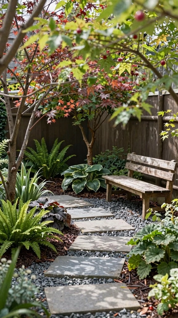 narrow evergreen shade trees