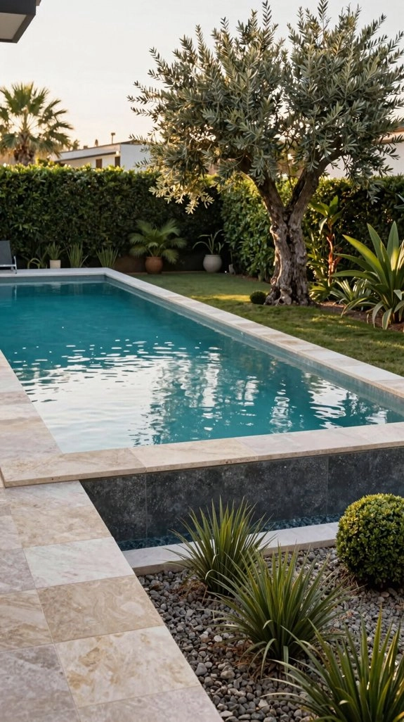 narrow pool infinity edge design