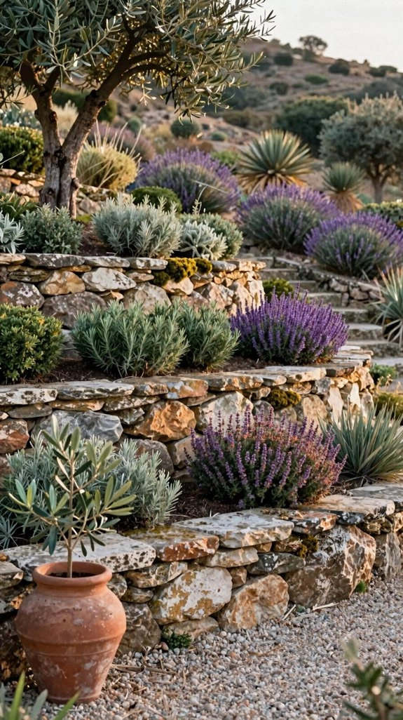 natural stone retaining walls