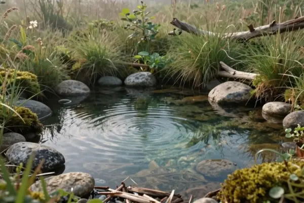 natural swimming pond integration