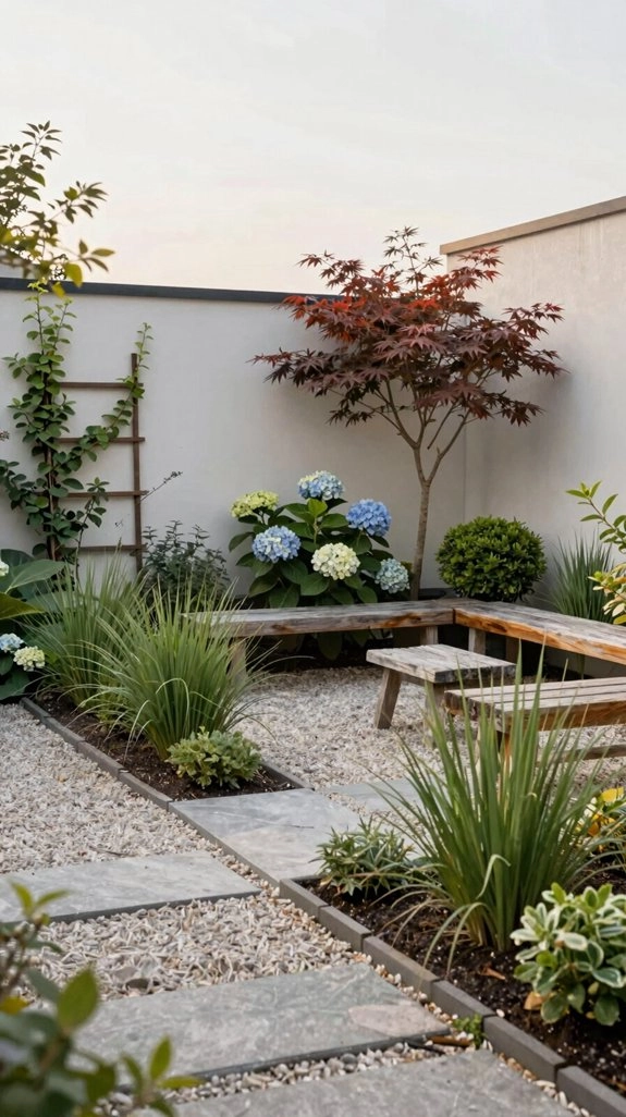 organize zones with mulch edging
