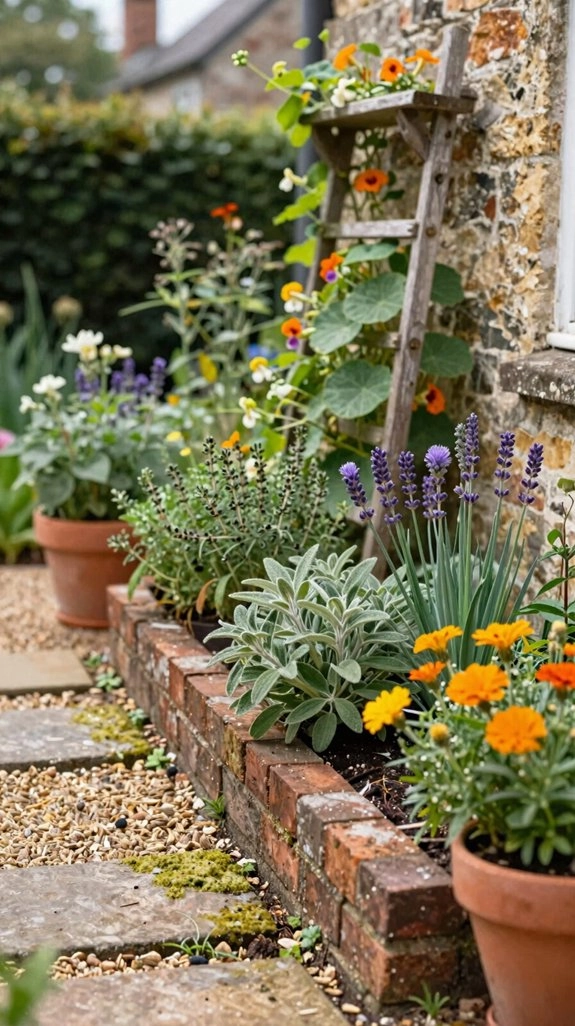 pollinator friendly herb borders