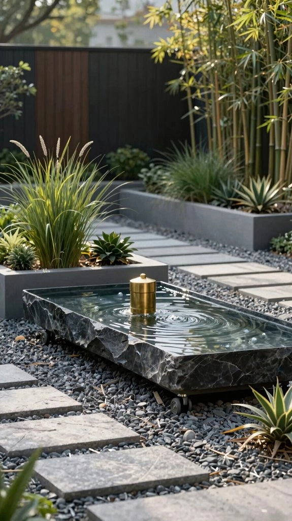 portable recirculating fountain setup