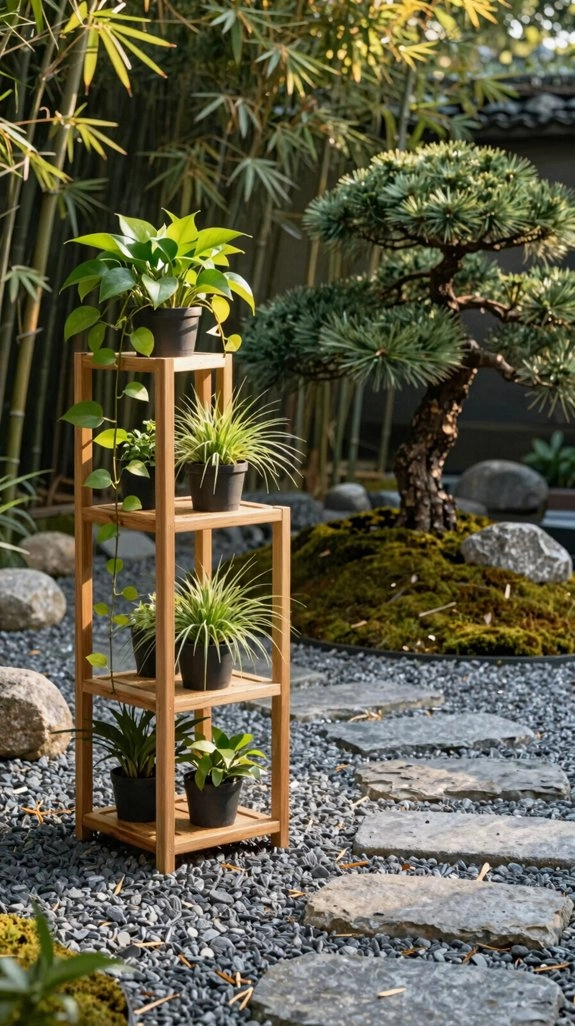 powder coated stackable vertical planters