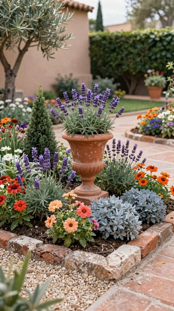 purple pink color garden