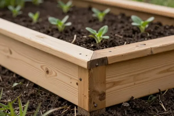 raised bed with durable materials