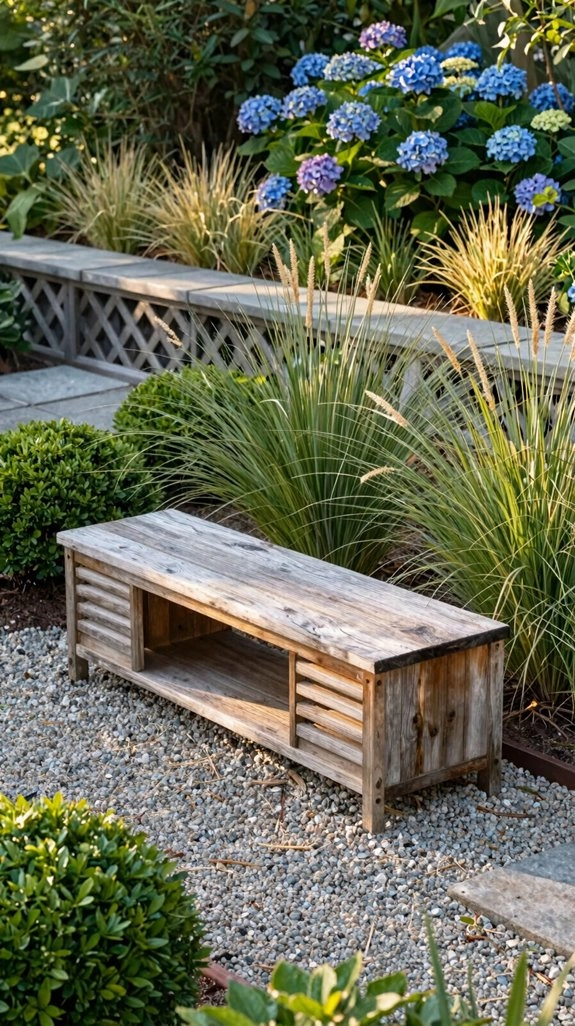 renter friendly weatherproof outdoor bench