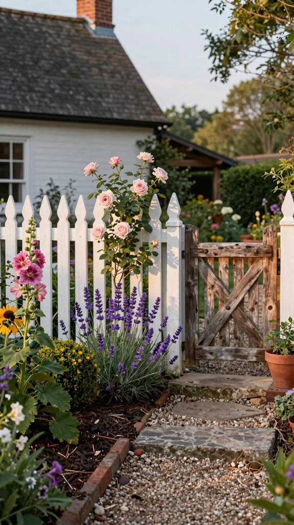 rustic white picket charm