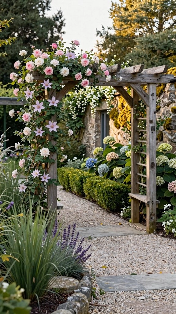 secret garden flower arbor