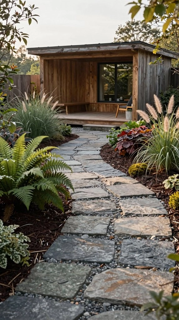 secret s curve stone walkway