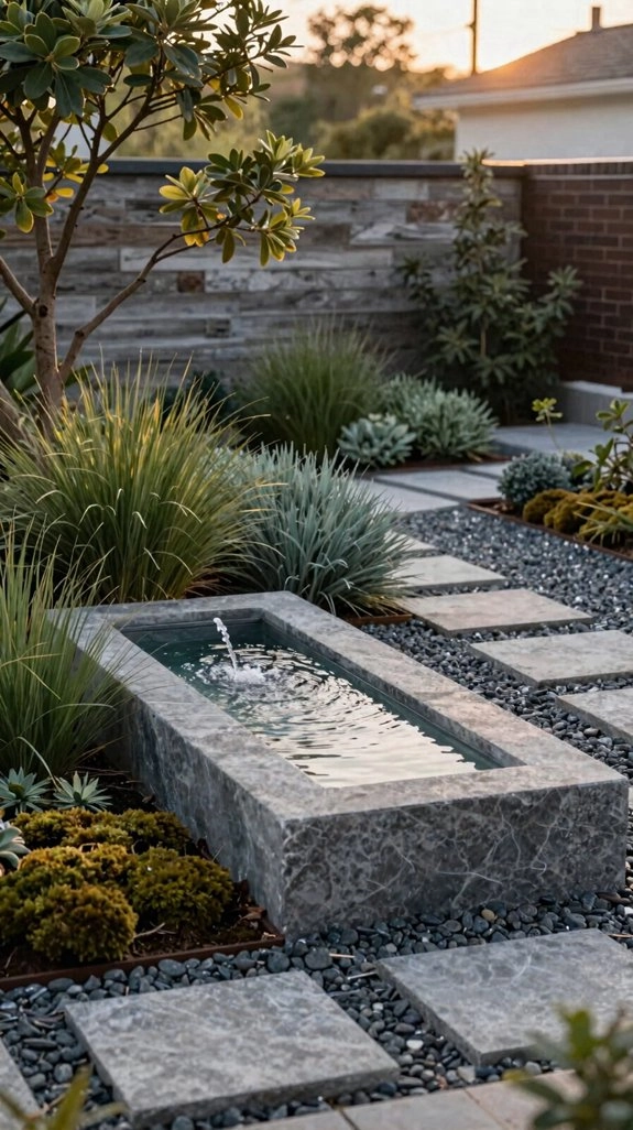 sleek compact water feature