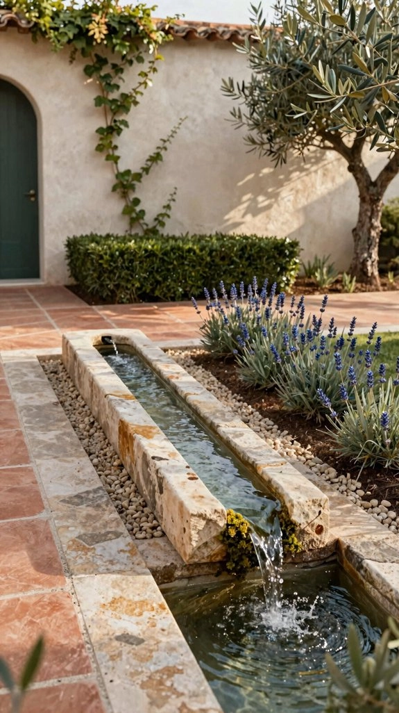 slim patio water feature