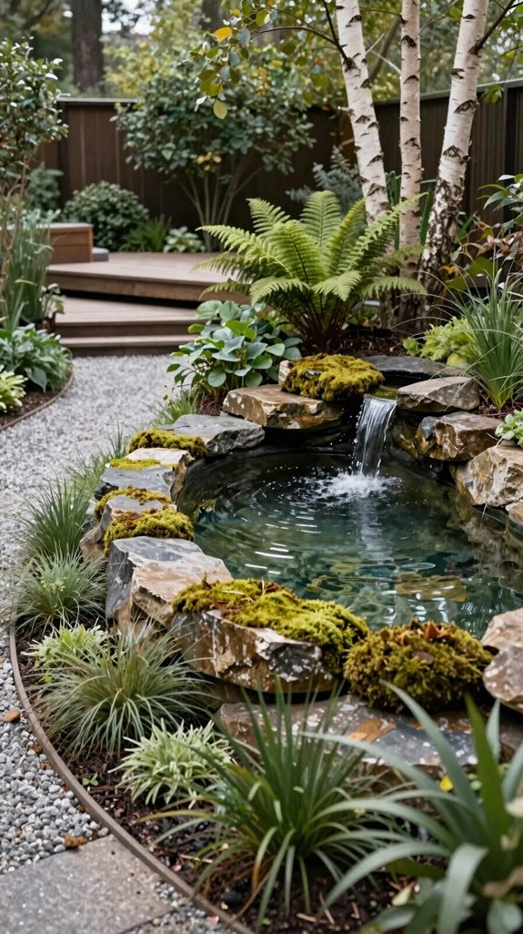 small natural backyard swimming pond