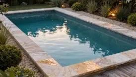 small pool landscaping finishing