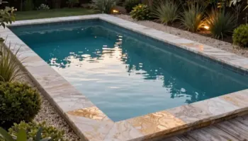 small pool landscaping finishing