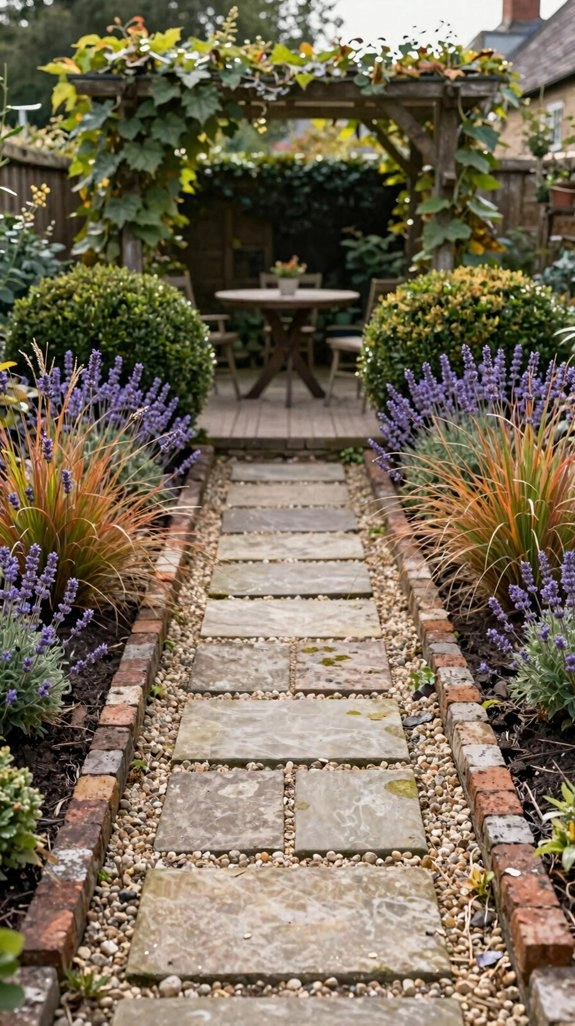 small yard stepping stone path
