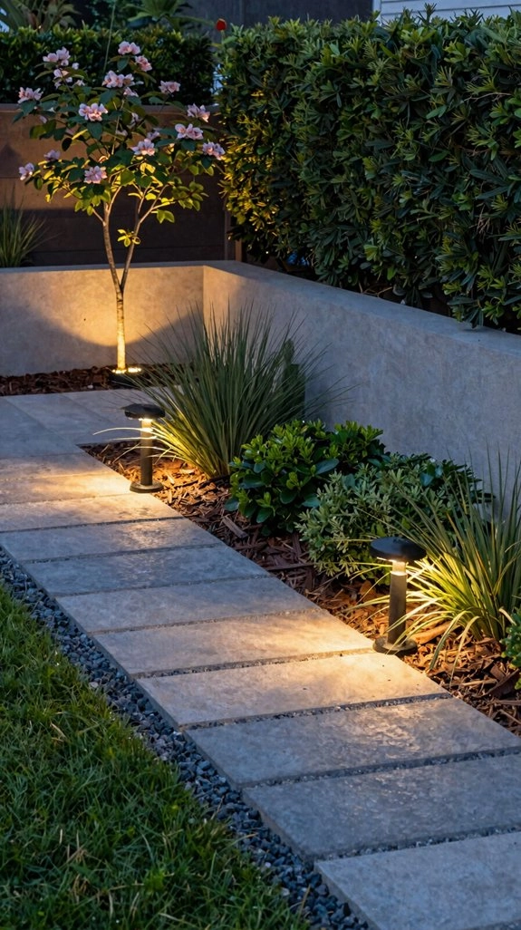 soft pathway garden lighting