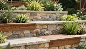stylish retaining wall landscaping designs