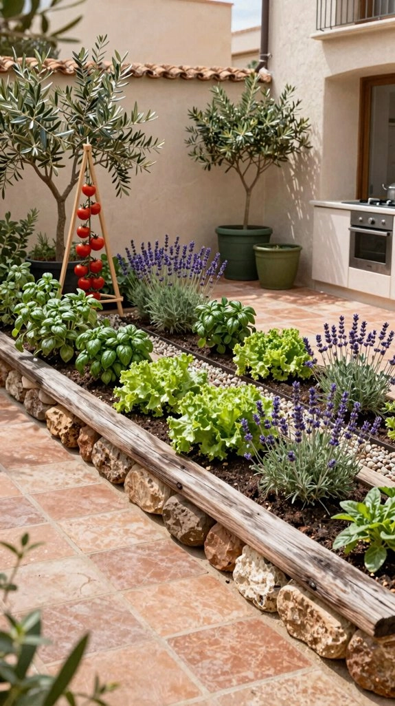 tiny patio herb garden