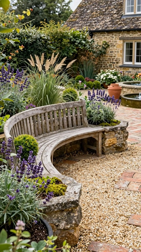 two for one bench planter