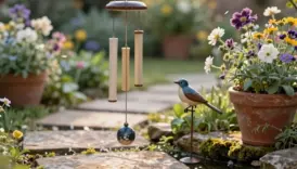 unique backyard garden art ideas